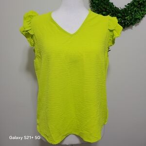Liberty love Vibrant lemon/ green  Women's Top